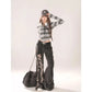 Ripped Wide Leg Street Jeans
