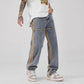 Drawstring Wide Leg Denim Pants