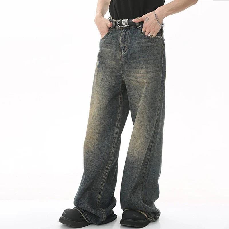 Straight Leg Baggy Denim Pants