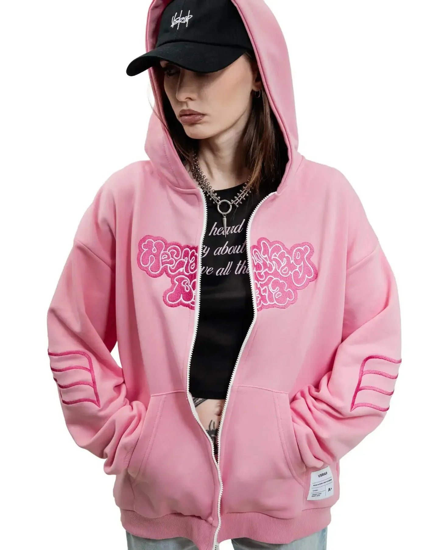 Retro Zip Up Hoodie