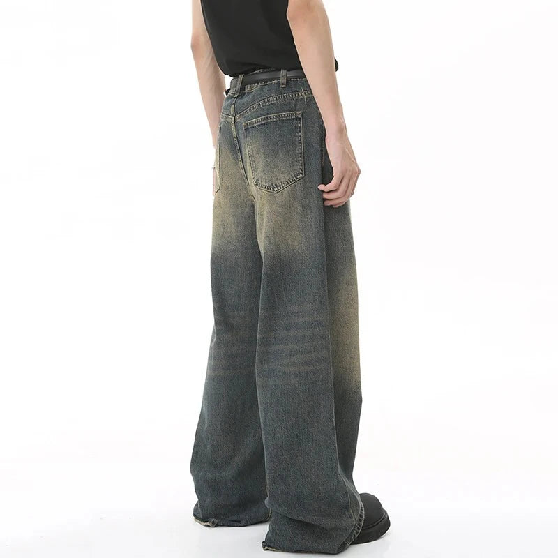 Straight Leg Baggy Denim Pants