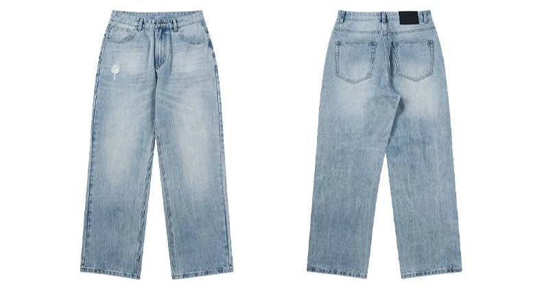 Retro Washed Baggy Jeans