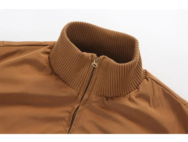 Retro Zip Up Bomber Jacket