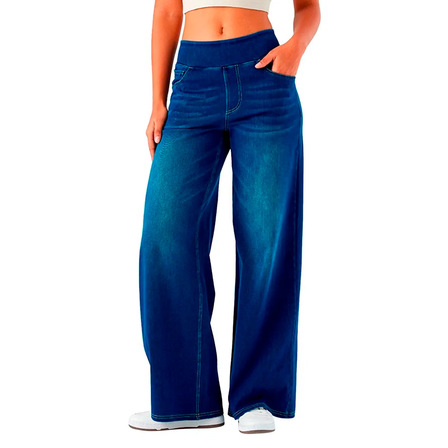 High Waist Baggy Denim Pants