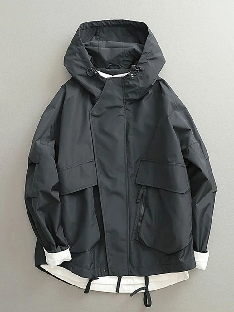 Oversized Hooded Cargo Jacket