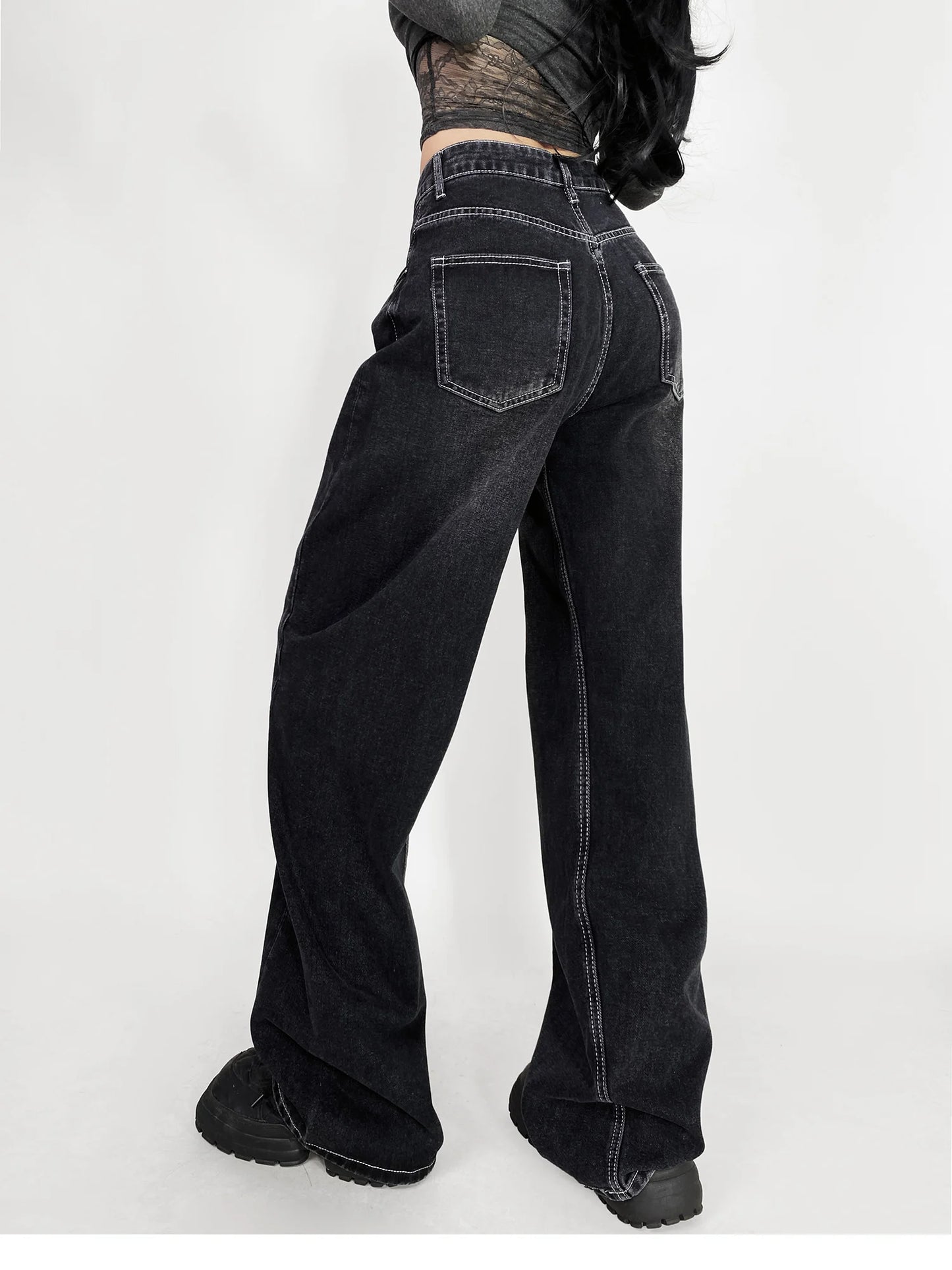 Cow Print Baggy Jeans