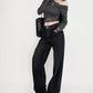 Cow Print Baggy Jeans
