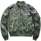 Aviation Embroidered Bomber Jacket