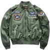 Aviation Embroidered Bomber Jacket