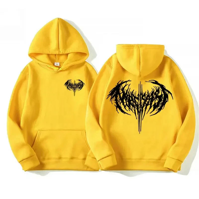 Letter Portrait Wash Hoodie