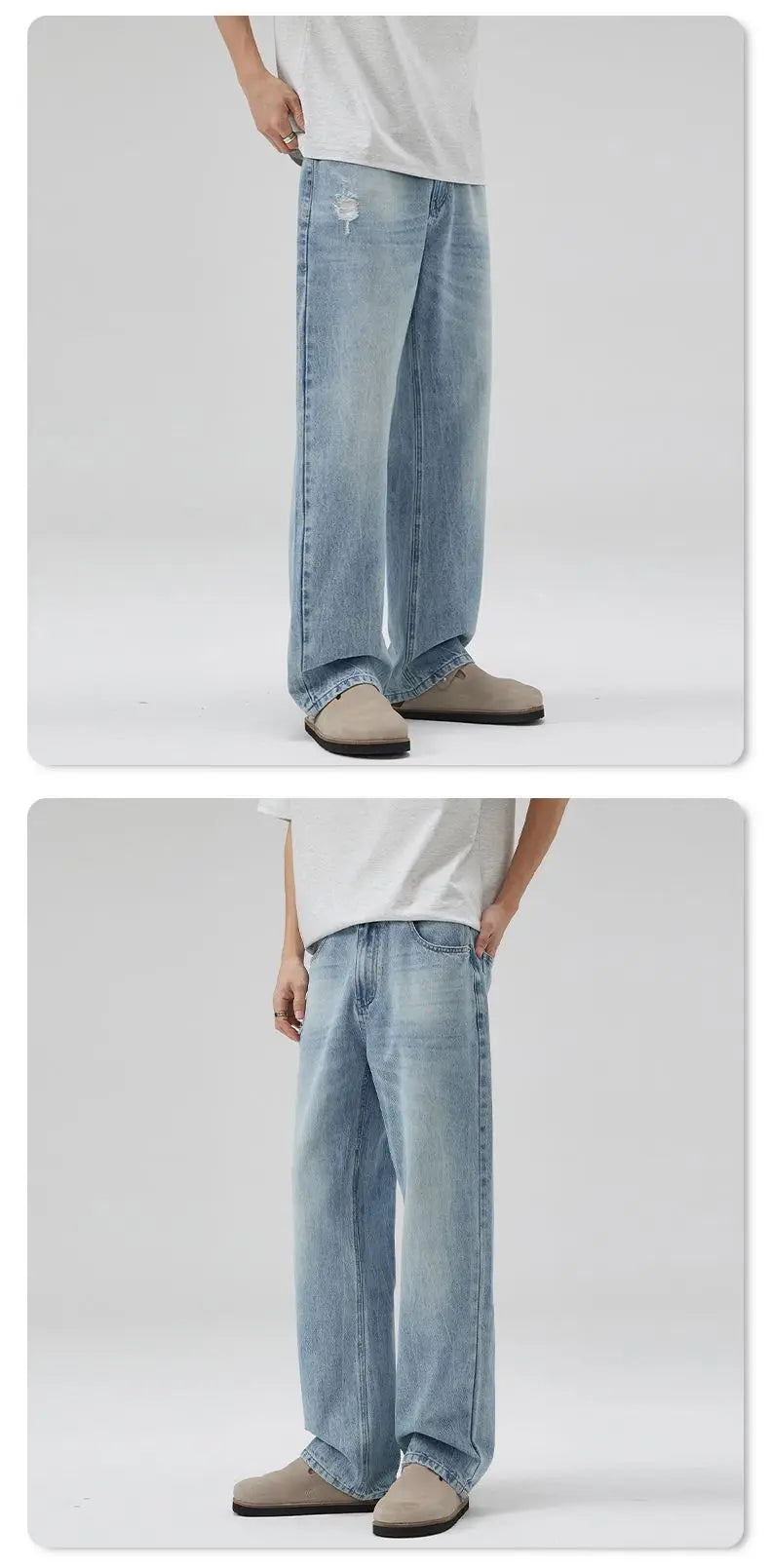 Retro Washed Baggy Jeans