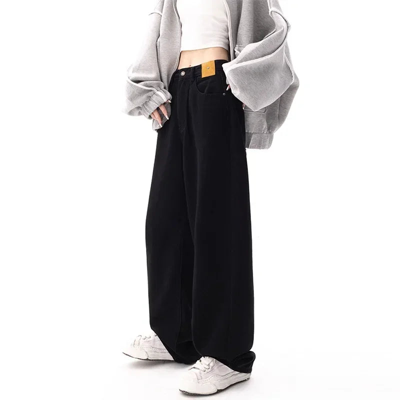Black Wide Leg Baggy Jeans