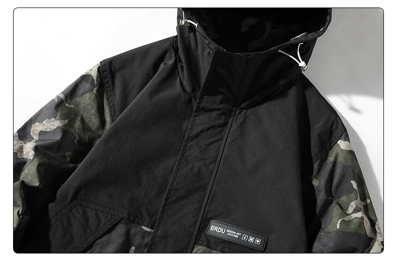 Military Hooded Windbreaker Jacket