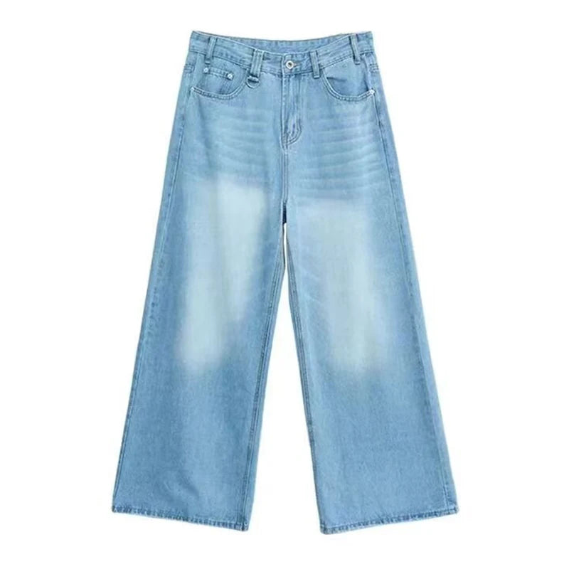 Straight Leg Baggy Denim Pants