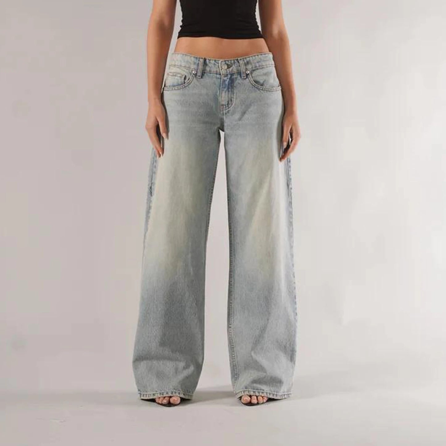 Vintage Low Rise Baggy Jeans