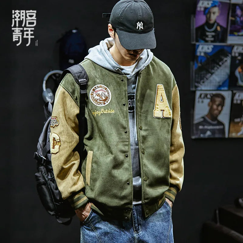 Embroidered Varsity Street Jacket