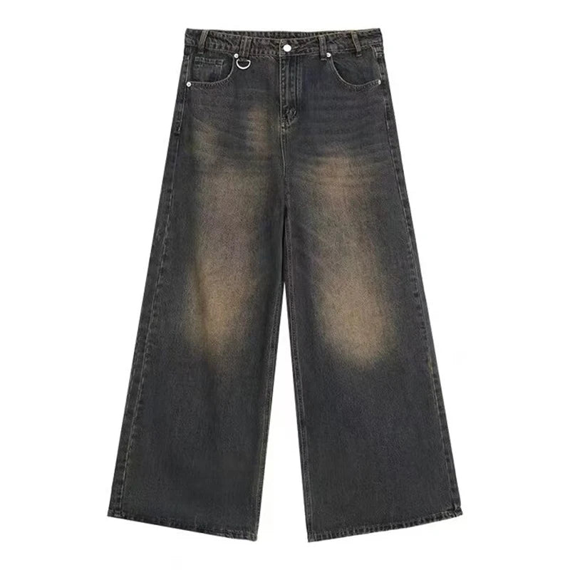 Straight Leg Baggy Denim Pants
