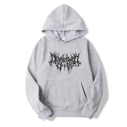 Lyric Print Oversized Hoodie