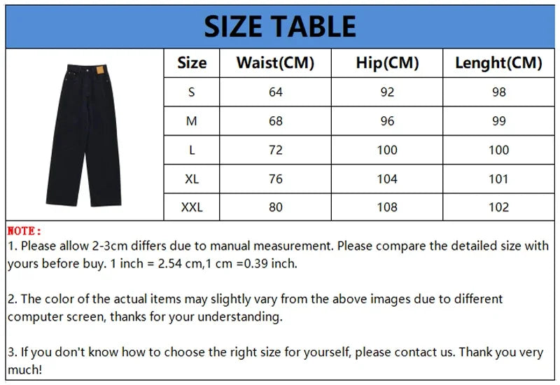 Black Wide Leg Baggy Jeans