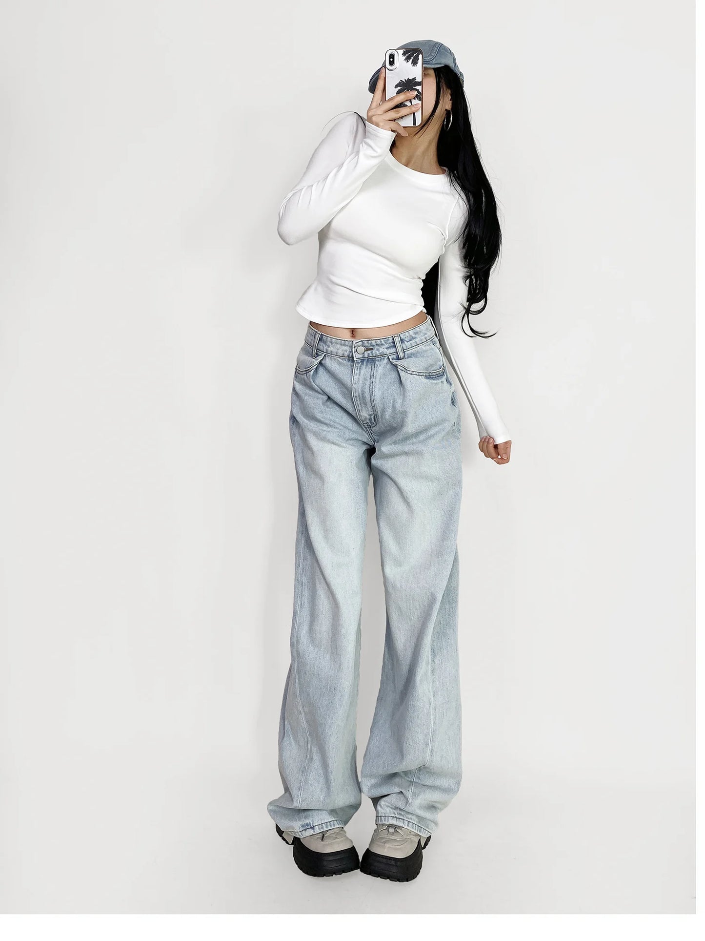 Cow Print Baggy Jeans